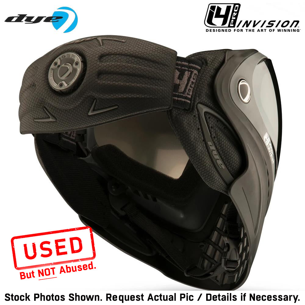 CLEARANCE Dye I4 PRO Thermal Paintball Mask Goggles - Shadow Black/Grey | Used But NOT Abused