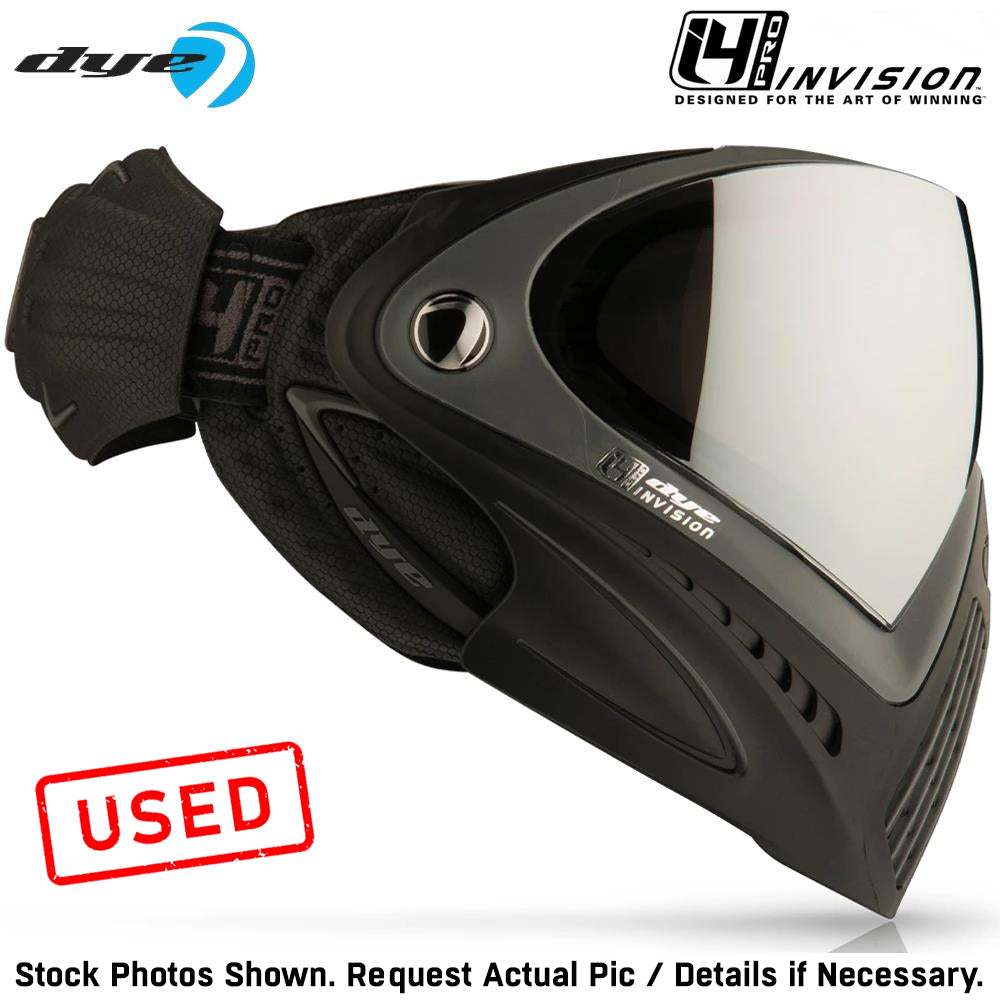 CLEARANCE HEAVY USE Dye I4 PRO Thermal Paintball Mask Goggles - Shadow Black/Grey