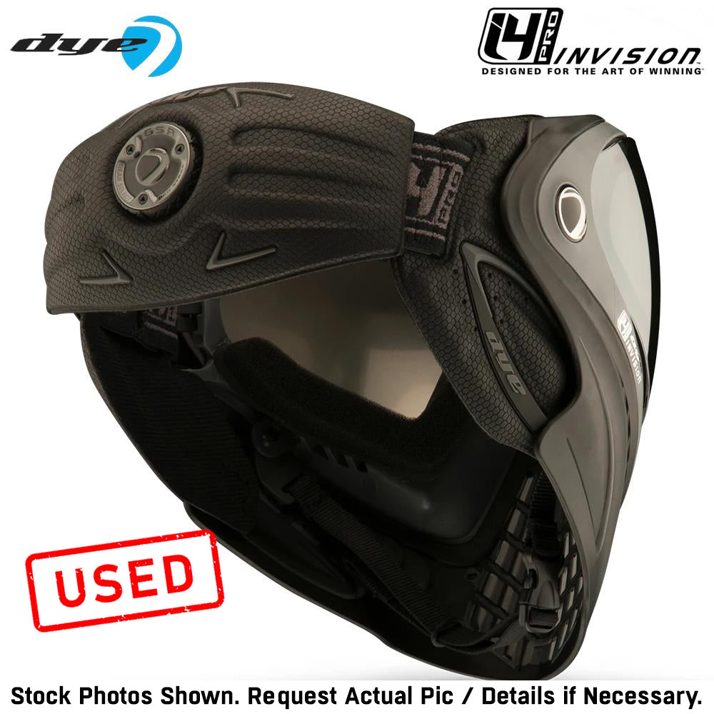 CLEARANCE HEAVY USE Dye I4 PRO Thermal Paintball Mask Goggles - Shadow Black/Grey