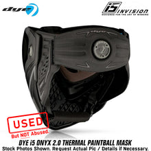 CLEARANCE - Dye i5 Paintball Goggles - Onyx - Black / Grey - OPEN BOX