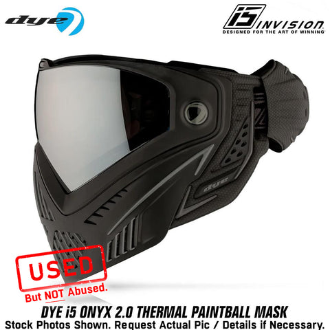 CLEARANCE - Dye i5 Paintball Goggles - Onyx - Black / Grey - OPEN BOX