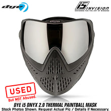 CLEARANCE - Dye i5 Paintball Goggles - Onyx - Black / Grey - OPEN BOX