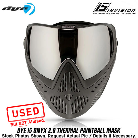 CLEARANCE - Dye i5 Paintball Goggles - Onyx - Black / Grey - OPEN BOX