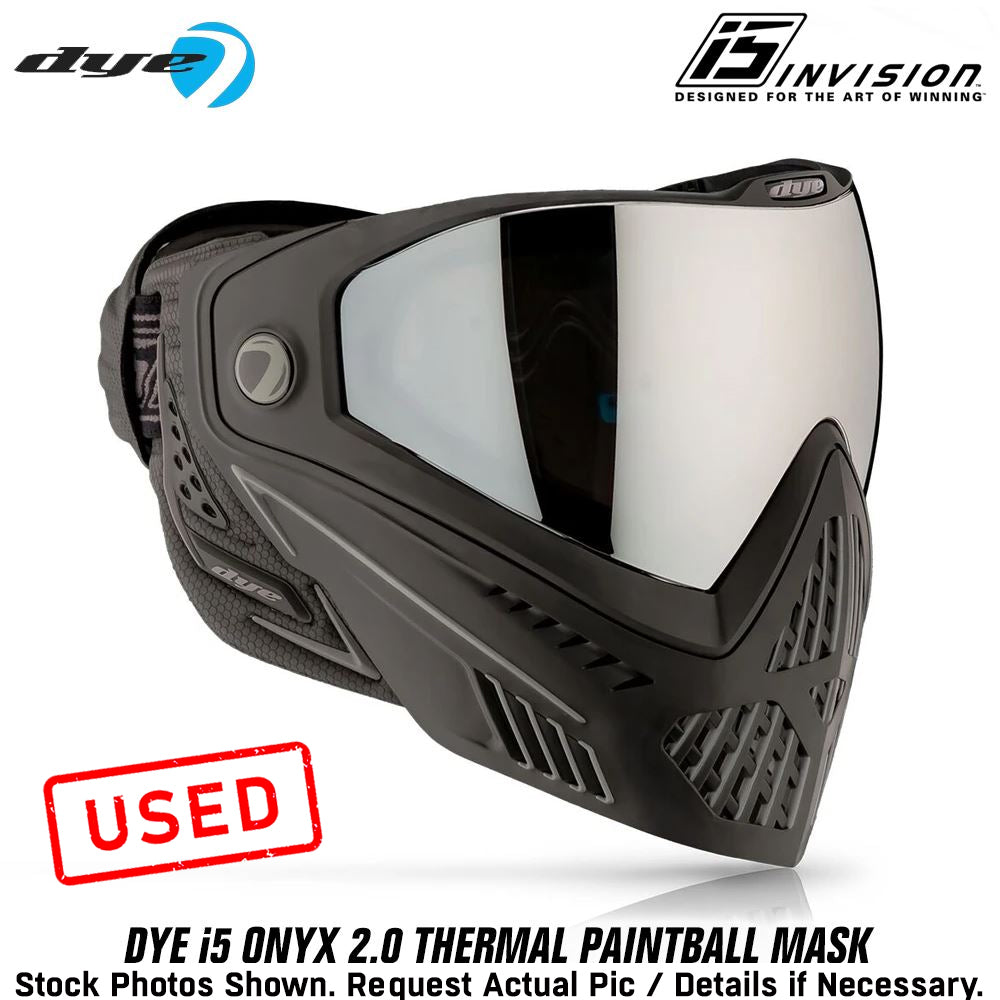 CLEARANCE - DYE i5 Paintball Goggle - Onyx - USED (But Not Abused)