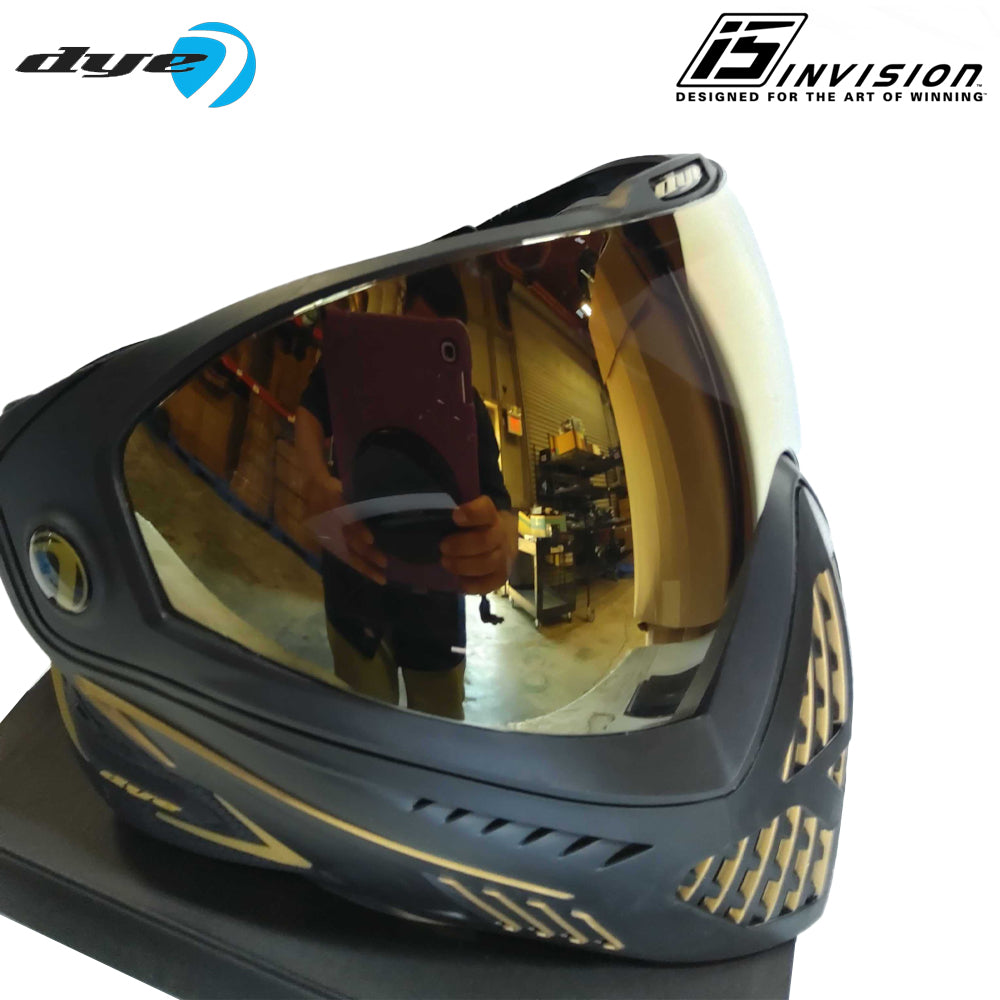 CLEARANCE DYE i5 Paintball Mask Goggle - Onyx Gold | Used