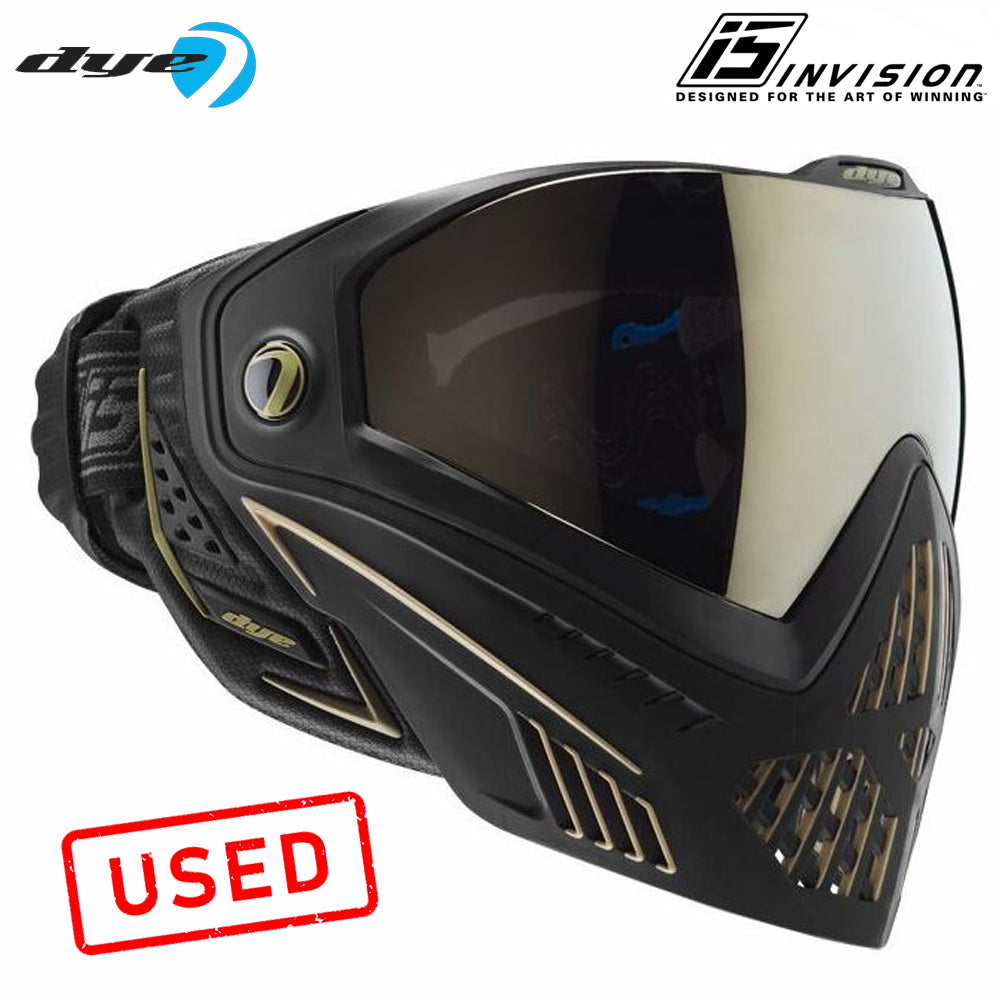 CLEARANCE DYE i5 Paintball Mask Goggle - Onyx Gold | Used
