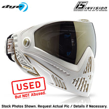 CLEARANCE Dye i5 Thermal Anti-Fog Paintball Mask Goggles - White / Gold | Used But NOT