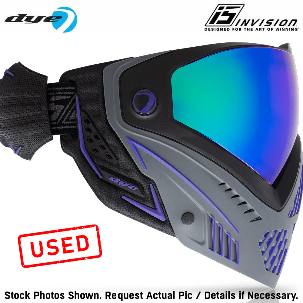 CLEARANCE Used Dye I5 Thermal Paintball Mask Goggles with GSR Pro Strap - Barney