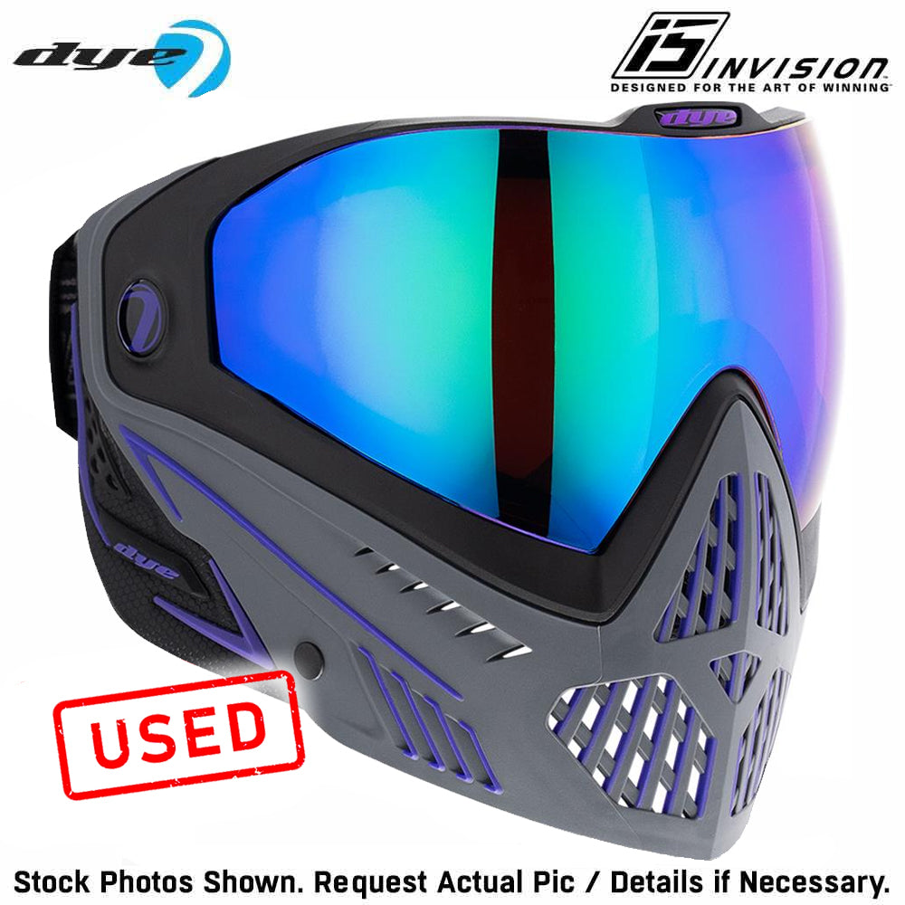 CLEARANCE Used Dye I5 Thermal Paintball Mask Goggles with GSR Pro Strap - Barney