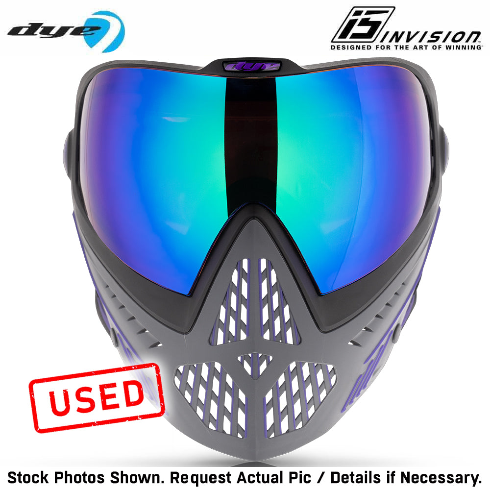 CLEARANCE Used Dye I5 Thermal Paintball Mask Goggles with GSR Pro Strap - Barney