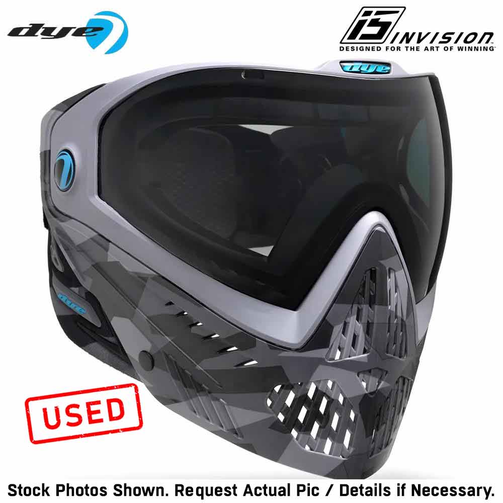CLEARANCE Used Dye I5 Thermal Paintball Mask Goggles with GSR Pro Strap - CB Urban Camo