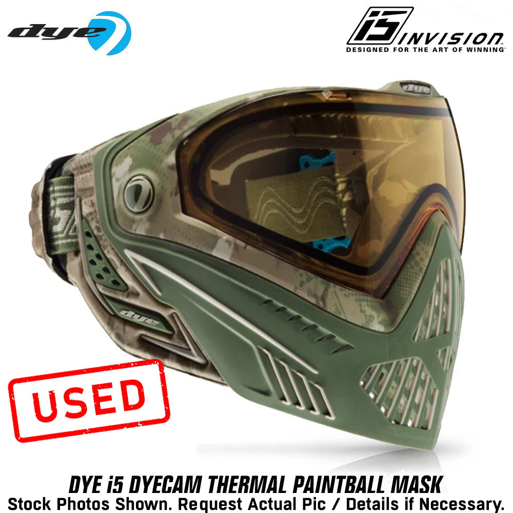 CLEARANCE Used Dye i5 Thermal Anti-Fog Paintball Goggle Mask - DyeCam