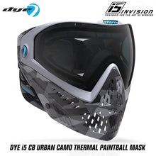 Dye I5 Thermal Paintball Mask Goggles with GSR Pro Strap - CB Urban Camo