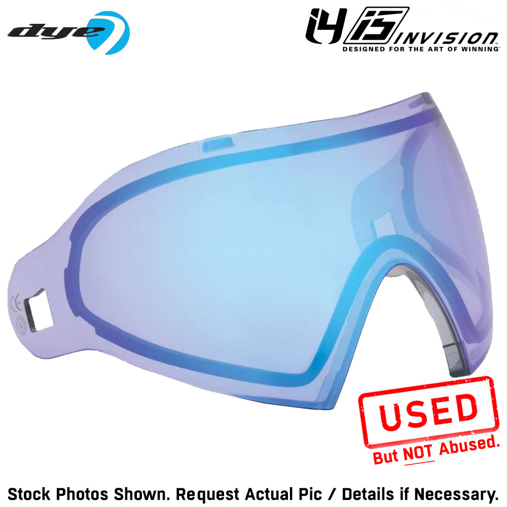 CLEARANCE Dye I4 / I5 Paintball Mask Thermal Replacement Lens - Blue ICE - USED But NOT Abused