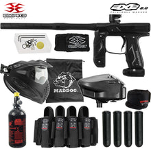 Empire Axe 2.0 Electronic Full Auto Paintball Gun w/ 48/3000 HPA Tank, Empire Halo Too Loader, Empire Helix Thermal Mask, Neck Protector, 4+3 Harness & (4) Pods Starter Package
