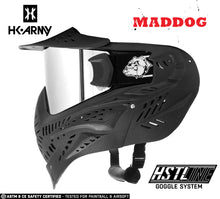 Maddog HK Army HSTL Goggle Paintball Airsoft Mask with Anti Fog Thermal Lens - Black w/ Chrome Lens