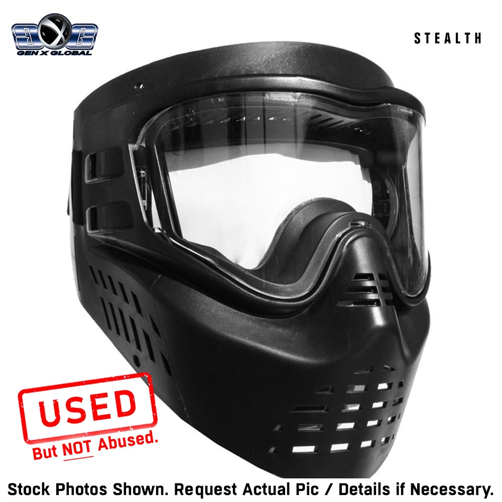 CLEARANCE GenX Global Stealth Paintball Goggles - Black | USED But NOT Abused