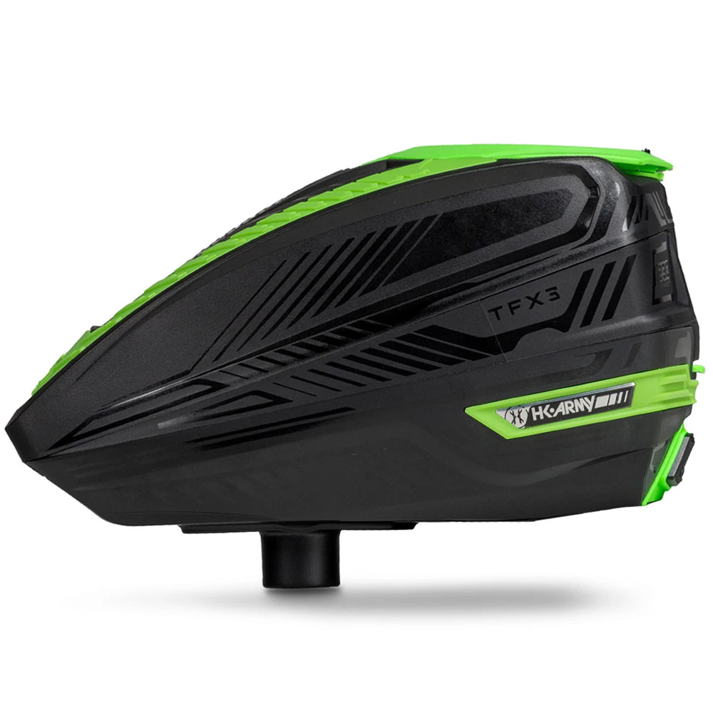 CLEARANCE HK Army TFX 3.0 Electronic Paintball Loader - 22+ BPS - Black/Neon Green