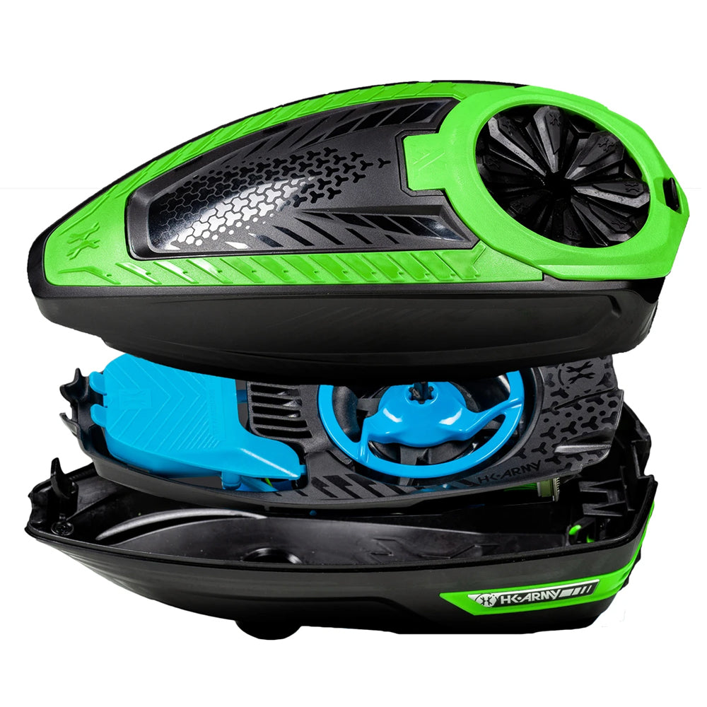 CLEARANCE HK Army TFX 3.0 Electronic Paintball Loader - 22+ BPS - Black/Neon Green
