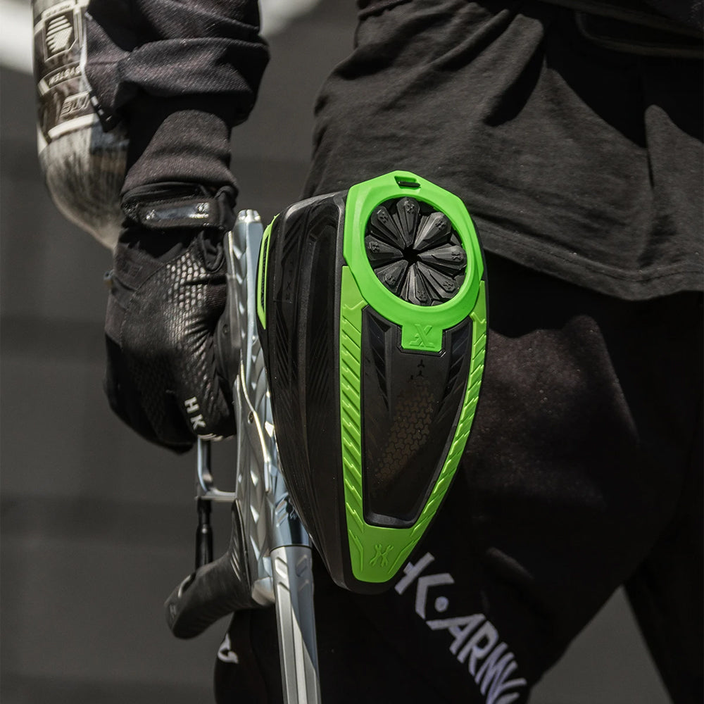 CLEARANCE HK Army TFX 3.0 Electronic Paintball Loader - 22+ BPS - Black/Neon Green