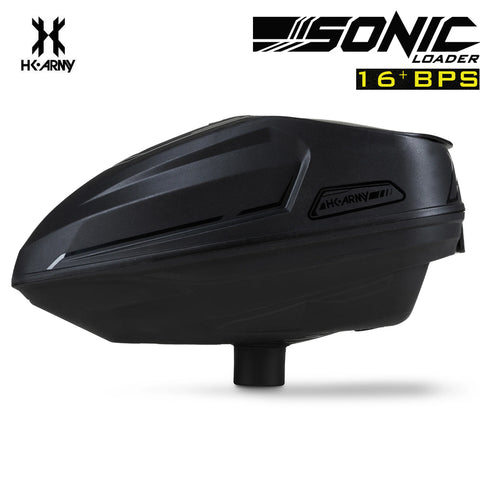 HK Army Sonic Electronic Paintball Loader 16+BPS Motorized Hopper - Black