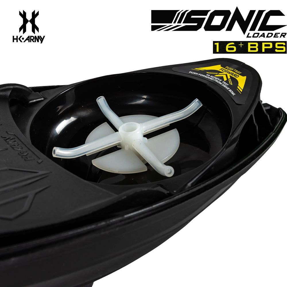 HK Army Sonic Electronic Paintball Loader 16+BPS Motorized Hopper - Black