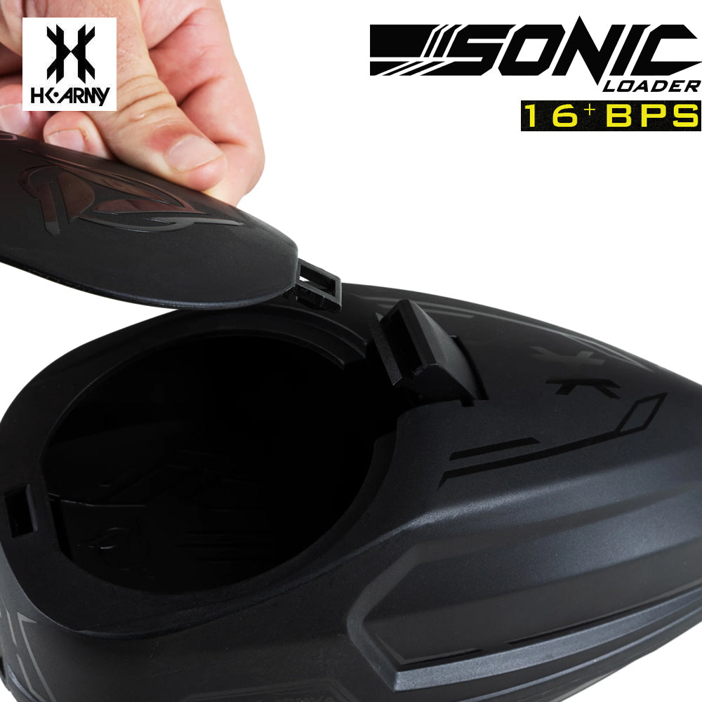 HK Army Sonic Electronic Paintball Loader 16+BPS Motorized Hopper - Black