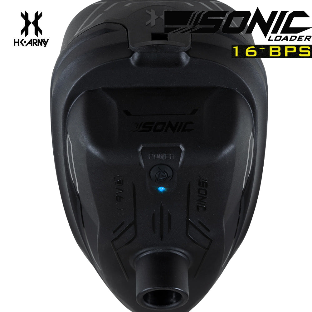 HK Army Sonic Electronic Paintball Loader 16+BPS Motorized Hopper - Black