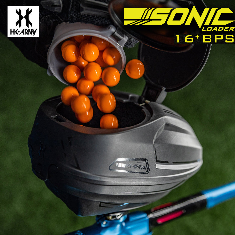 HK Army Sonic Electronic Paintball Loader 16+BPS Motorized Hopper - Black