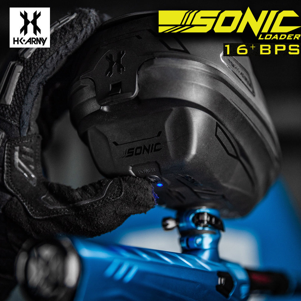 HK Army Sonic Electronic Paintball Loader 16+BPS Motorized Hopper - Black