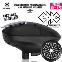 HK Army Speed Electronic Paintball Loader with Epic Speed Feed - 25+ BPS