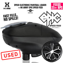 CLEARANCE HK Army Speed Electronic Paintball Loader with Epic Speed Feed - 25+ BPS | Blackout