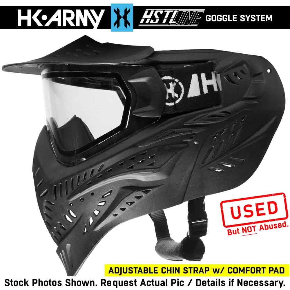 CLEARANCE HK Army HSTL Goggle Thermal Dual Paned Paintball Mask - Black | Used But NOT Abused