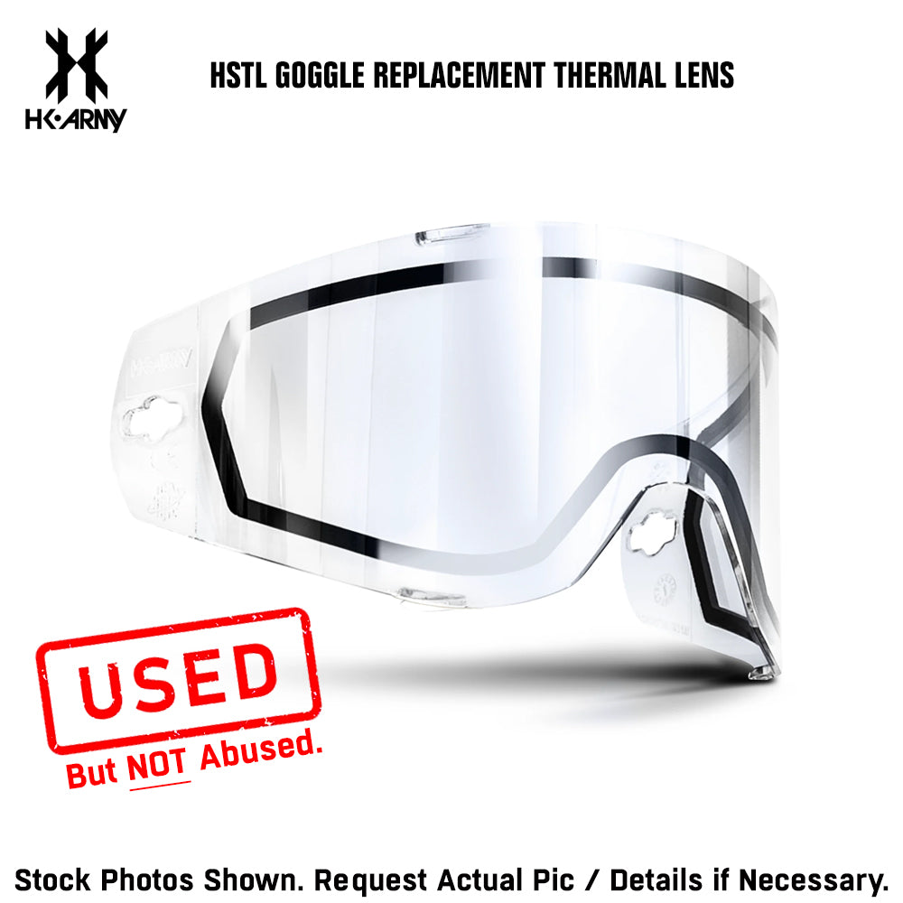 CLEARANCE HK Army HSTL Paintball Goggles Mask Thermal Lens - Clear - USED But NOT Abused