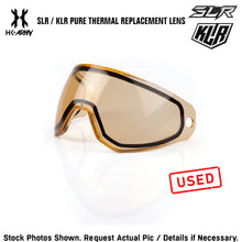 CLEARANCE HK Army SLR / KLR Paintball Mask Goggle Pure Dual Pane Thermal Replacement Lens - Luminous HD AMBER | USED