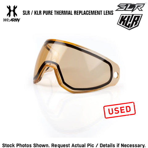 CLEARANCE HK Army SLR / KLR Paintball Mask Goggle Pure Dual Pane Thermal Replacement Lens - Luminous HD AMBER | USED