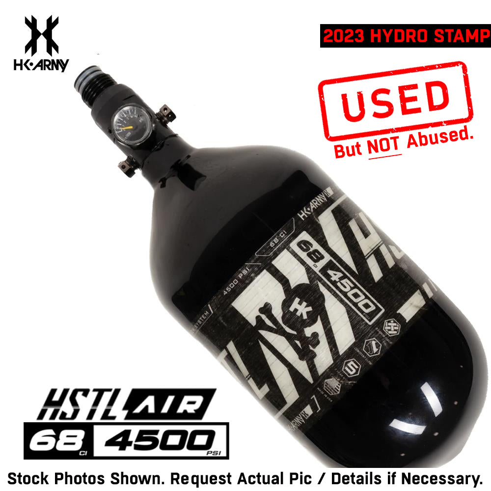 CLEARANCE HK Army HSTL 68/4500 Carbon Fiber HPA Compressed Air Paintball Tank System - Standard Reg - Hydro 11/2023