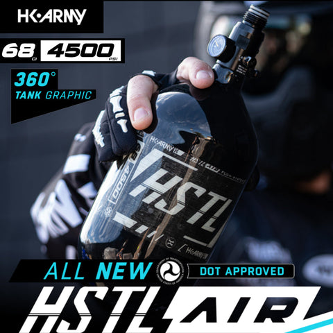 CLEARANCE HK Army HSTL 68/4500 Carbon Fiber HPA Compressed Air Paintball Tank System - Standard Reg - Hydro 10/2022