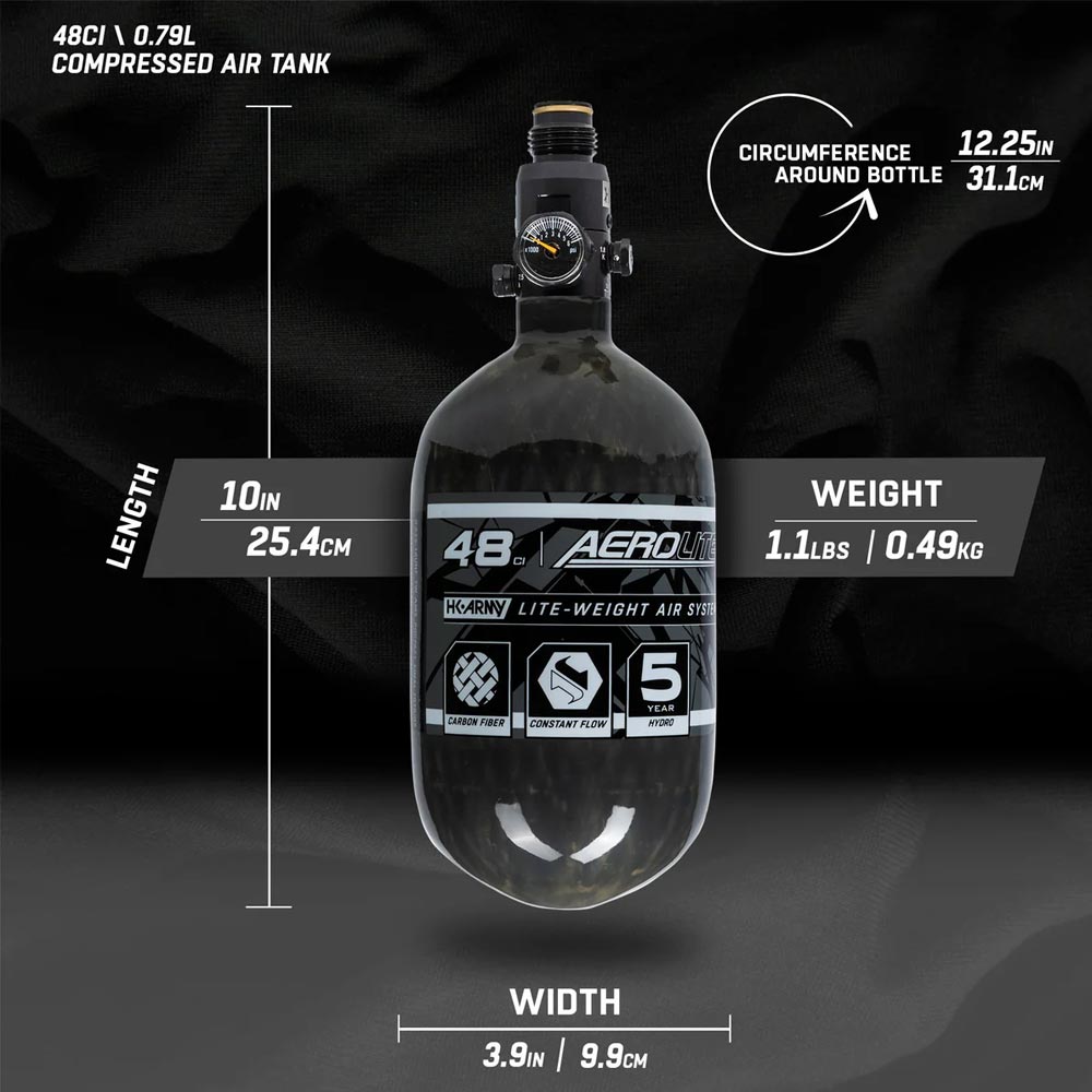 HK Army 68/4500 AEROLITE HPA Compressed Air Tank System