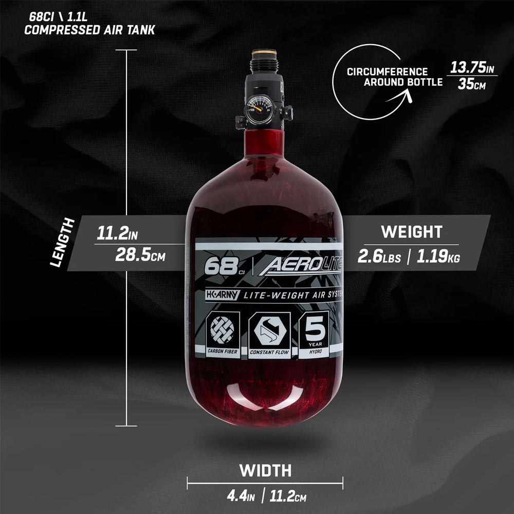 HK Army 68/4500 AEROLITE HPA Compressed Air Tank System