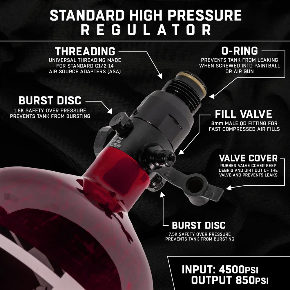 HK Army 68/4500 AEROLITE HPA Compressed Air Tank System