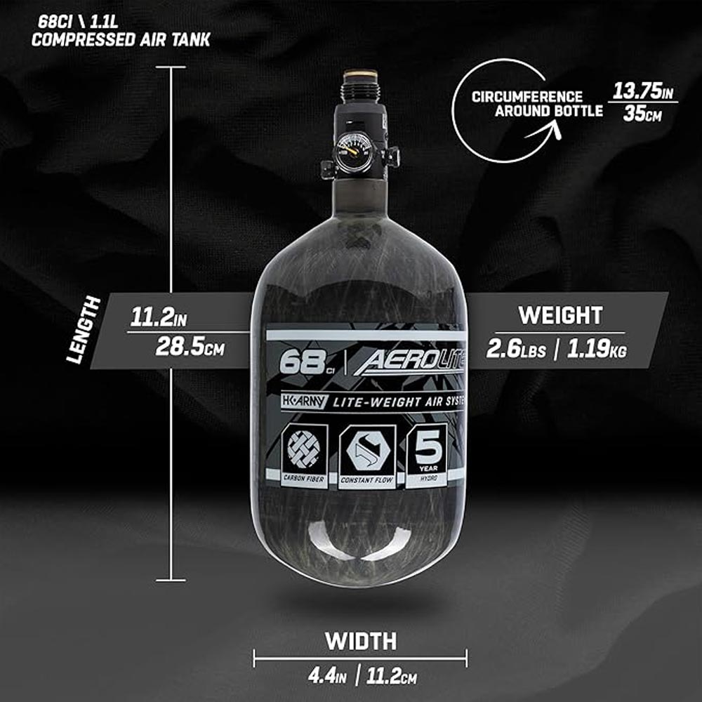 HK Army 68/4500 AEROLITE HPA Compressed Air Tank System
