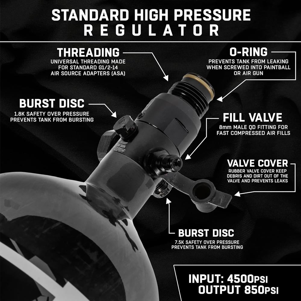HK Army 68/4500 AEROLITE HPA Compressed Air Tank System