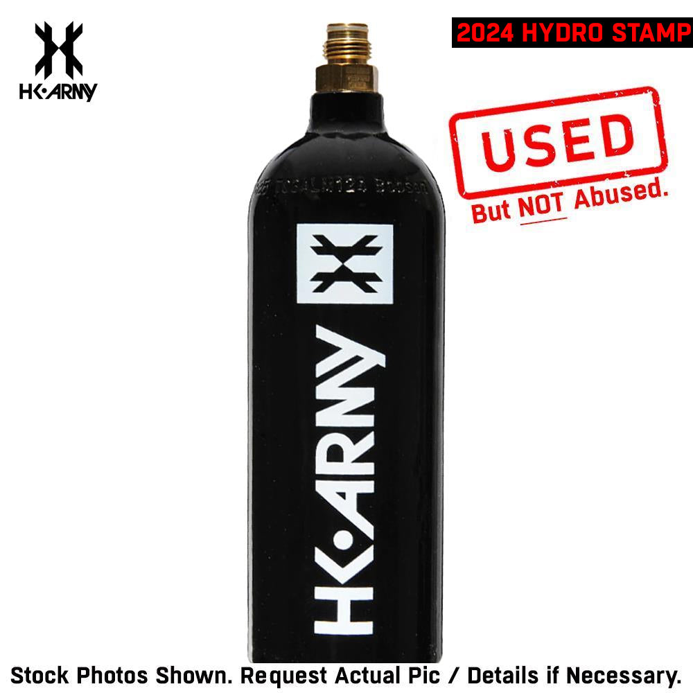 CLEARANCE HK Army 20oz Aluminum CO2 Paintball Tank - Black | 2024 Hydro