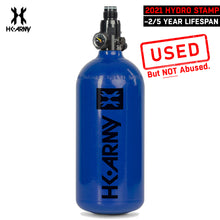 USED BLOWOUT CLEARANCE HK Army 48/3000 Aluminum Compressed Air HPA Paintball Tank - Blue - 2021 Hydro Date