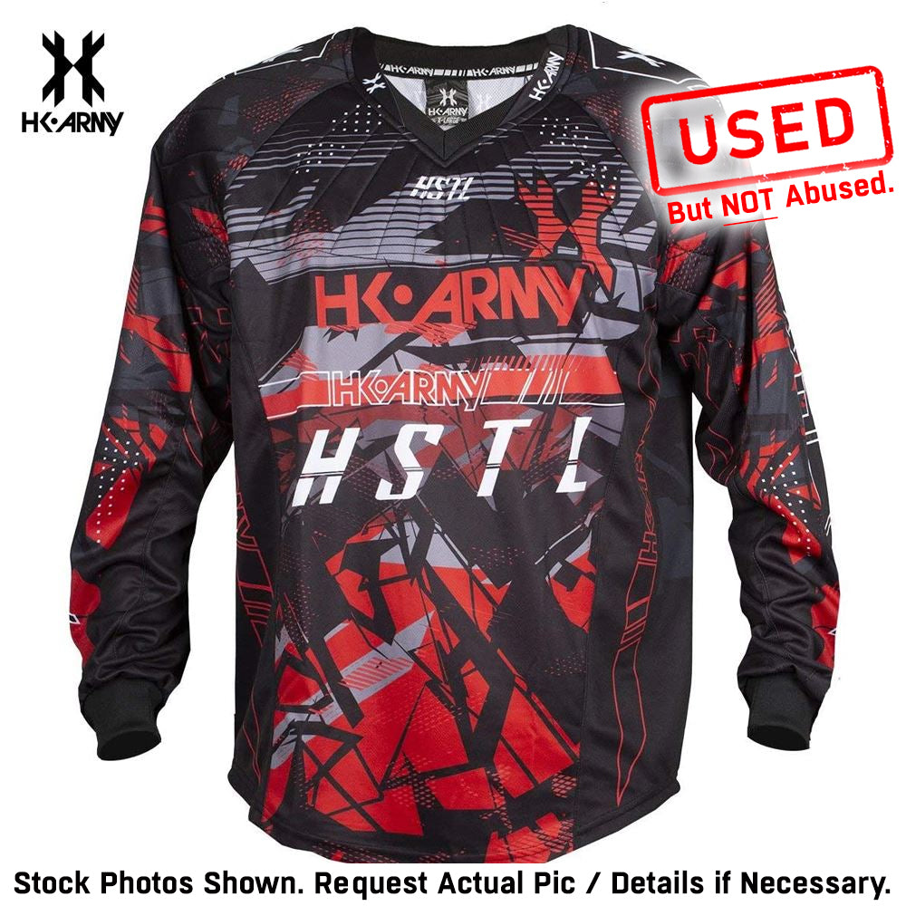 CLEARANCE HK Army HSTL Line Padded Paintball Jersey - Lava - LARGE | USED But NOT Abused