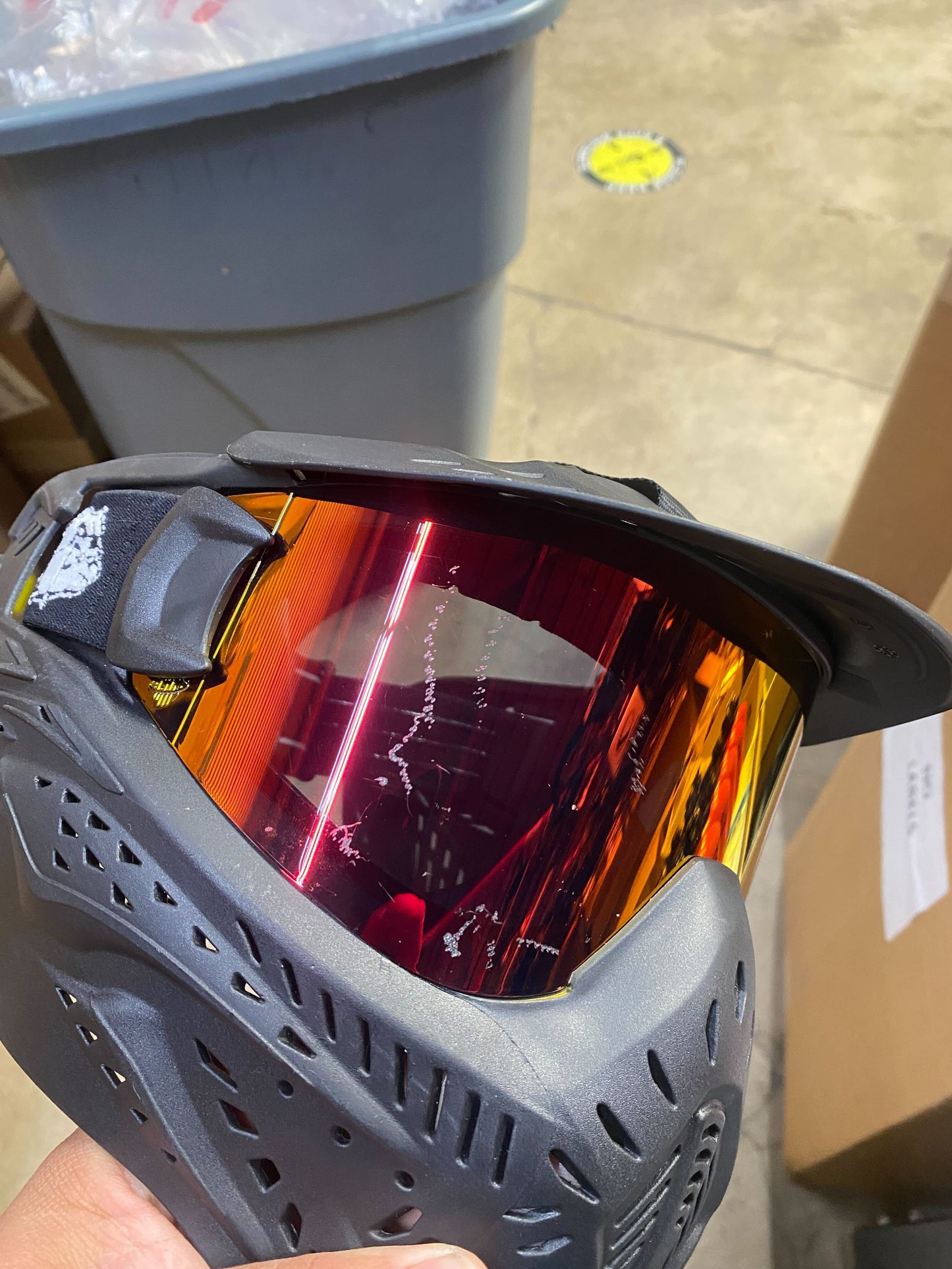 CLEARANCE USED Maddog HK Army HSTL Goggle Paintball Airsoft Mask with Anti Fog Thermal Lens | FIRE