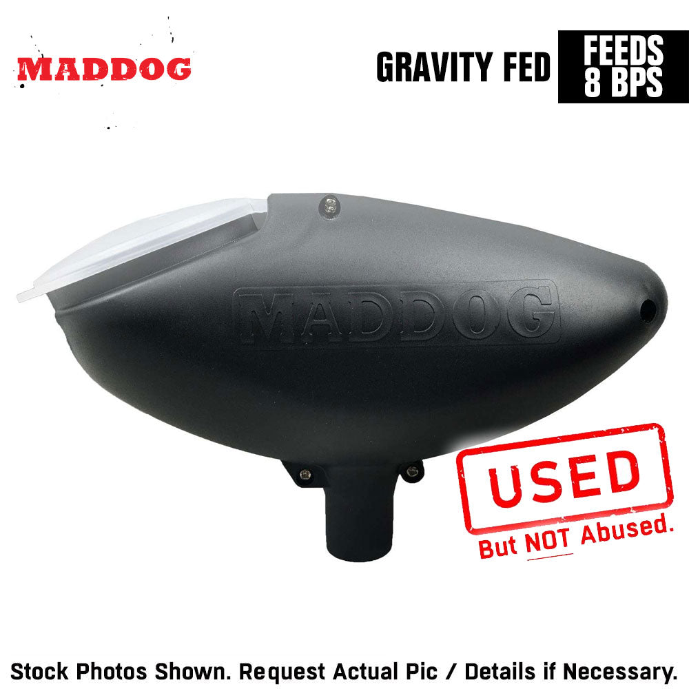 CLEARANCE Maddog 200 Round Paintball Hopper Loader - Black - USED But Not Abused