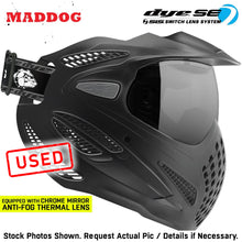 CLEARANCE Maddog Dye SE Special Edition Thermal Anti-Fog Paintball Mask Goggle | Smoke - Clear - Mirror | USED