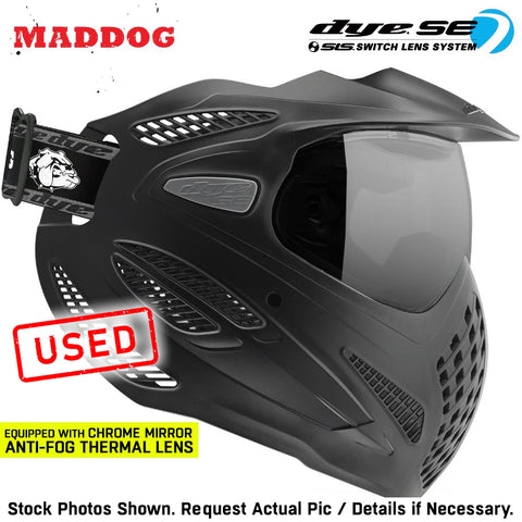 CLEARANCE Maddog Dye SE Special Edition Thermal Anti-Fog Paintball Mask Goggle | Smoke - Clear - Mirror | USED